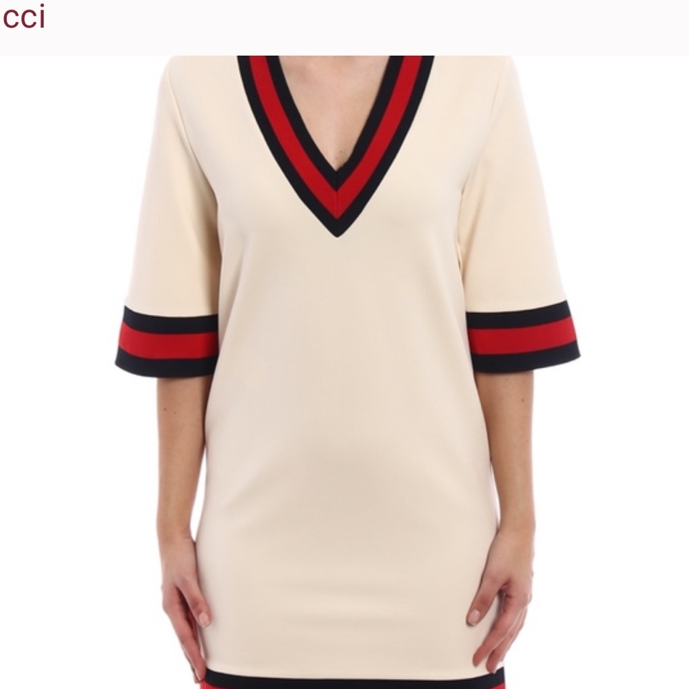 Gucci web  off white size S dress nearly new.